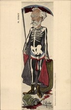 Künstler Ak Muller, E., M. Ribot, Skelett, Sense, Enthauptung,... - 4373935