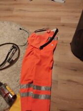 WATEX Warnschutz Latzhosl leuchtorange/marine AKTION 