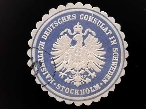 Siegelmarke kaiserlich - siegelmarke,