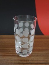 INGRID GLAS 1 Glas Becherglas Wasser Saft Bier - Dots Polka - 70er Vintage
