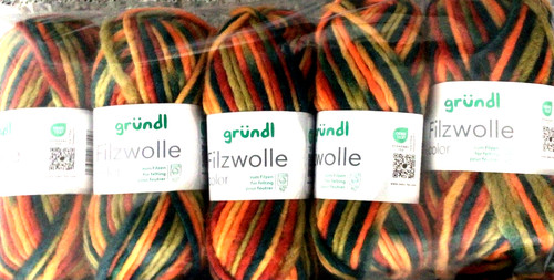 Filzwolle color - (kg/48€),