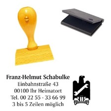 Adressenstempel KFZ ZUNFT