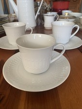 Bavaria Tassen Set  Winterling Kirchenlamitz Porzellan Weiß/Ø8cm..x7H/Ø14,5x2H