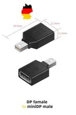 Mini Display Port zu Display Port 8K Thunderbolt Adapter auf MacBook Surface PC