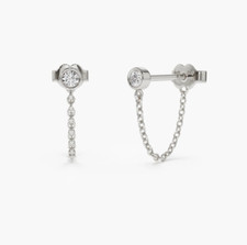Weissgold 14k 585er brillanten - weissgold,