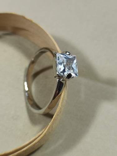 Princess cut solitär ring - princess,