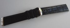 Trias Uhren-Armband schwarz 22 mm #TR22s Ersatzband für Marken-Uhren NEU Premium