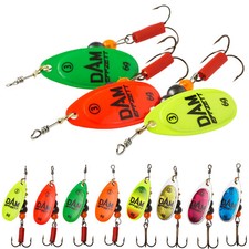 DAM Effzett Fluo Spinner #1 - 6 Forelle Barsch Hecht Raubfisch Köder Blinker