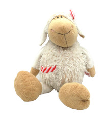 Nici Stofftier Jolly Mäh Schaf Plüsch mit Bauchtasche und Blume ca. 50cm