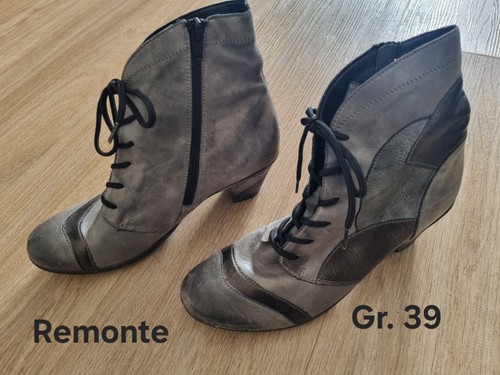 Remonte damen stiefelette - remonte, grau