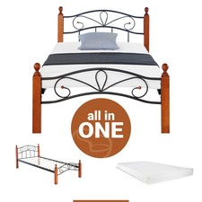 Bett 90x200 mit Lattenrost und