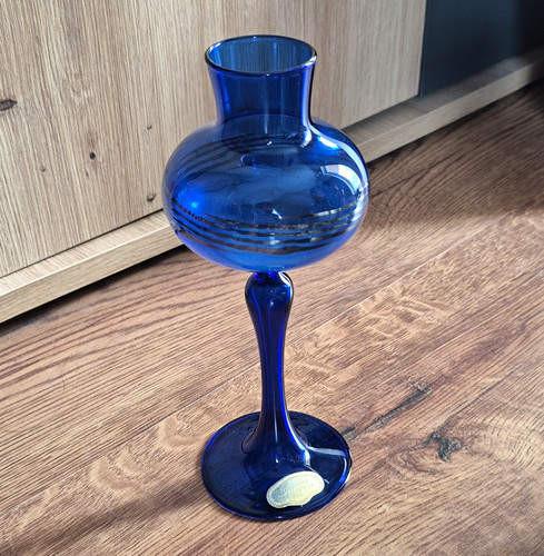 Holmegaard vase glas - vase, blau