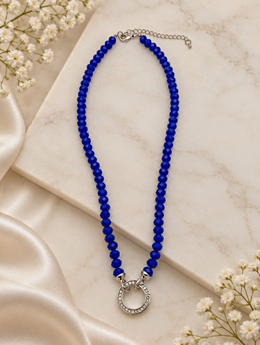 Variokette blaue perlen - blaue, cm
