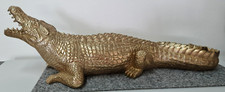 Krokodil Echse gold 60cm
