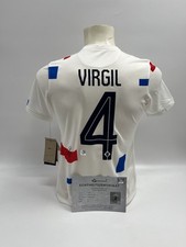 Niederlande Frauentrikot Virgil van Dijk signiert Autogramm Holland M