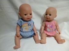 Zapf Creation 2 Puppen:  little Baby Born ca. 36 cm. + Zapf Baby Puppe klein