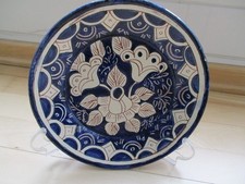 Sammel-Teller Ø 23cm +Aufsteller Keramikteller aus Portugal handbemalt glasiert