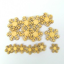 Schneeflocke Holzsterne