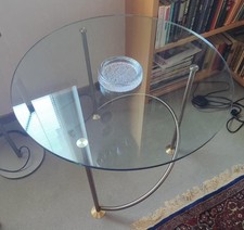 Rolf Benz Glastisch rund 70 cm