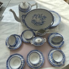 Porzellan China Blau Antik Bavaria Kaffeeservice 22 Teile