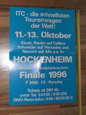 1996 ITC Poster Hockenheim Alfa Romeo 155 V6 Nannini Opel Calibra Stuck Reuter