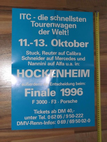 1996 itc poster - itc, hockenheim