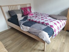 Bett, BJÖRKSNÄS, Ikea, Doppelbett, Bettgestell, Matratze