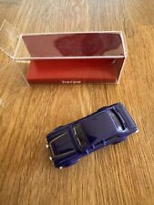 Top: Herpa 022774 Ford Escort 1 Rennsport dunkelblau/gold Automodell 1:87!