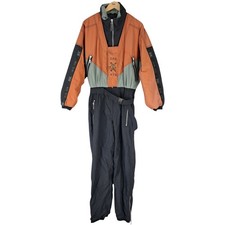 Magic Venture Skianzug L Herren gelb / schwarz Vintage Skianzug All In One 80er