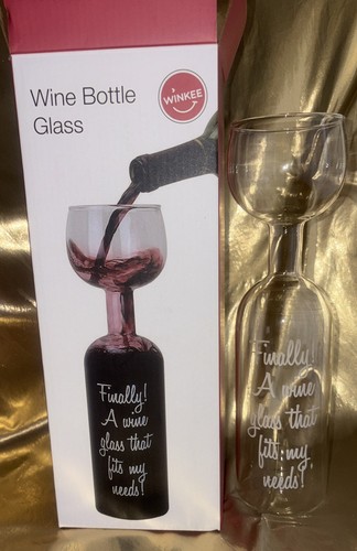 Winkee wine bottle glass - glass, xxl