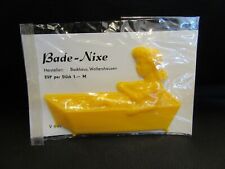 Türschild-Badschild-Kloschild-BadeNIXE-GELB-neu in OVP-original DDR