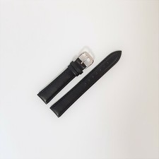 Lederarmband Leder Glatt Silber Schließe Uhrenarmband Uhr 12 14 16 18 20 22 mm