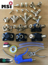 Druckluft Kupplung Luftverteiler Wanddose Nippel Schnellkupplung Tülle Zubehör