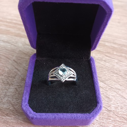 Ring mit hellblauen opal - ring,