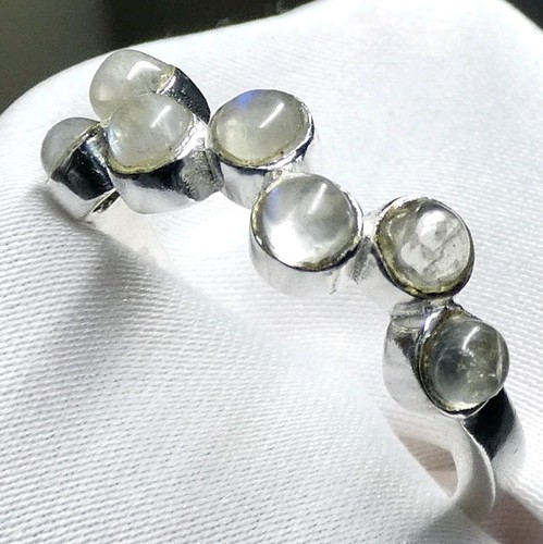 Mondstein ring 925 silber - 💎,