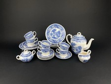 Villeroy & Boch Burgenland blau Kaffeeservice Tasse Untertasse Teller 6 Personen