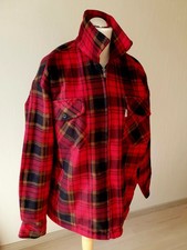 Herren Holzfäller Hemd Thermohemd mit Futter Hanover M Schwarz Rot