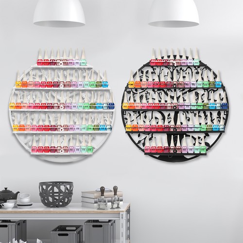 Tier nagellack display - nagellack, regal