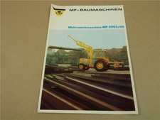 Prospekt Massey Ferguson MF 2203 2205 Mehrzweckmaschine 42 PS von 1968