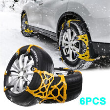 6x Schneeketten für Auto SUV LKW Winterreifen Anti-Rutsch Ketten Universell