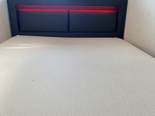 polsterbett 140 x 200 mit matratze Mit LED Funktion in verschiedenen Farben