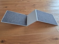 LucyBalu Katzenwand XXL Stufe Wave Weiß mit Anthrazit