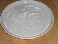 Pizza Teller Keramik weiß