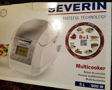 Severin MC 2448 Multicooker (900 Watt, 5 L) Edelstahl gebürstet Weiß 