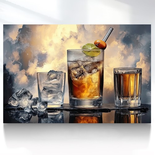 Leinwand bild cocktails küche - bild,