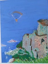 Burg Am Meer Selbst Gemalt