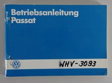 Betriebsanleitung / Handbuch VW Passat 32b B2 incl. Variant + syncro von 01/1985