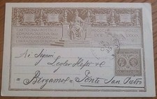 Karte Ganzsache Italien Italia Italy (0225