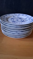 10 Speiseteller ca 25 cm Heinrich Villeroy + Boch Amalienburg Echt Kobalt