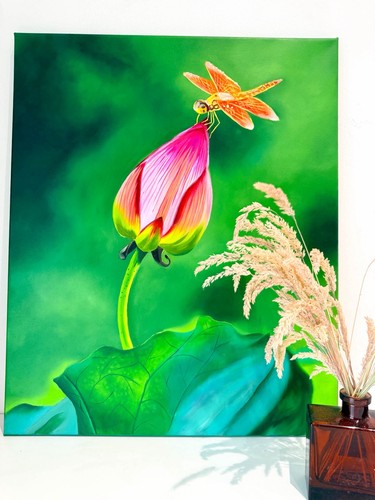 Lotus libelle seeblick - lotus,